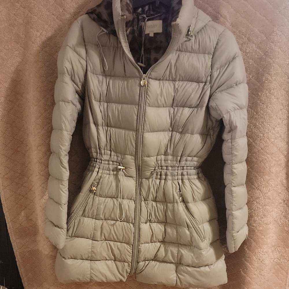 Laundry By Shelli Segal Light Tan Puffer Jacket